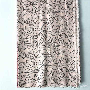 Rayon Jacquard Printed With Foil